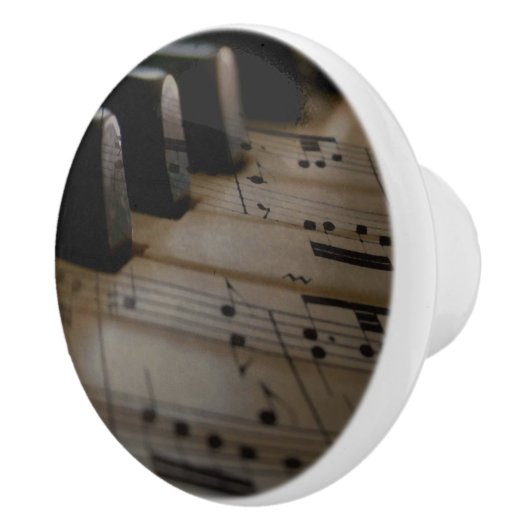 Klaviertasten für antike Musik Keramikknauf (Rechts)