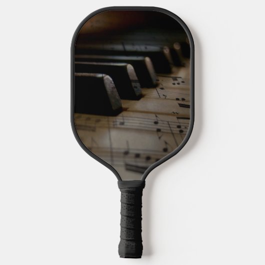 Klaviertasten für antike Musik Pickleball Schläger (Rückseite)