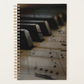 Klaviertasten für antike Musik Planer (Vorderseite)