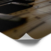 Klaviertasten für antike Musik Poster (Ecke)