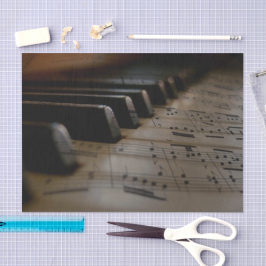 Klaviertasten für antike Musik Seidenpapier (Handwerk)