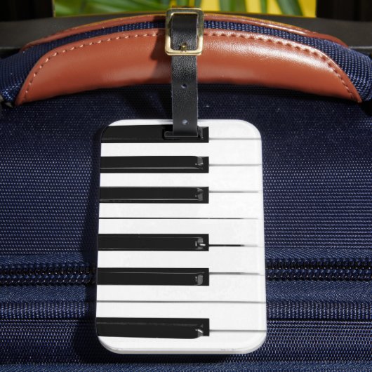 Klaviertasten Gepäckanhänger (Vorderseite Insitu 2)