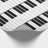 Klaviertasten Geschenkpapier (Ecke)