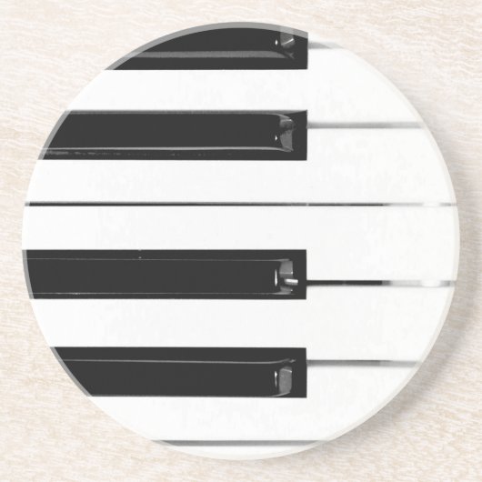 Klaviertasten Getränkeuntersetzer (Vorne)