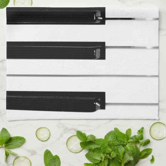 Klaviertasten Handtuch (Gefaltet)