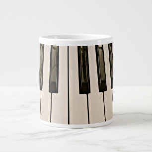 Klaviertasten HDR Vintage-Look E-Piano Jumbo-Tasse