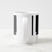 Klaviertasten Jumbo-Tasse (Rückseite)
