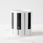 Klaviertasten Jumbo-Tasse (Vorderseite)