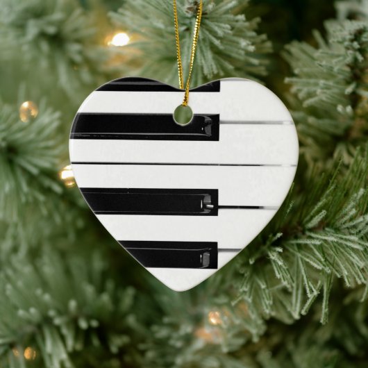 Klaviertasten Keramik Ornament (Baum)