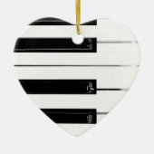 Klaviertasten Keramik Ornament (Vorne)