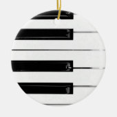 Klaviertasten Keramik Ornament (Vorne)