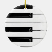 Klaviertasten Keramik Ornament (Hinten)