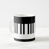 Klaviertasten Keyboard Music Instrument Kaffeetasse (Vorderseite Links)