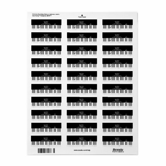 Klaviertasten Keyboard-Rücksendeadresse (Vorne)