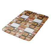 Klaviertasten Klavierstuhlbänke Badematte (Schrägansicht)