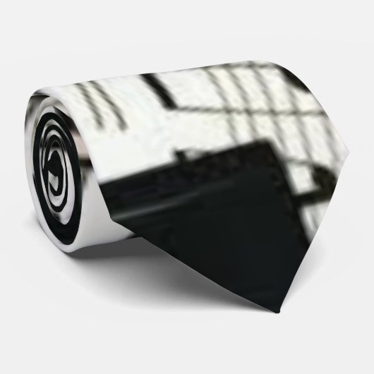 Klaviertasten Krawatte (Gerollt)