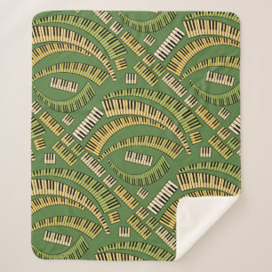 Klaviertasten kurviert sherpadecke