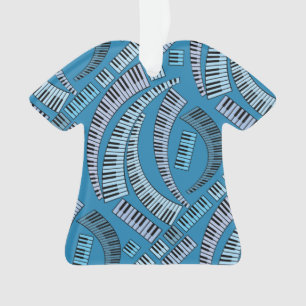 Klaviertasten Kurvige Keramik Ornament