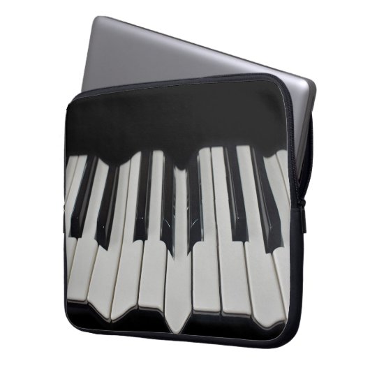 Klaviertasten Laptopschutzhülle (Vorderseite Links)