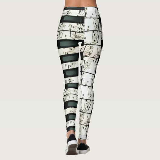 Klaviertasten Leggings (Rückseite)