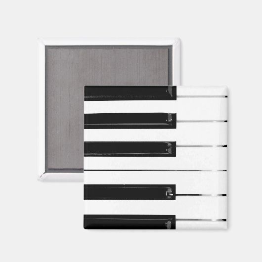 Klaviertasten Magnet (Vorderseite/Rückseite)