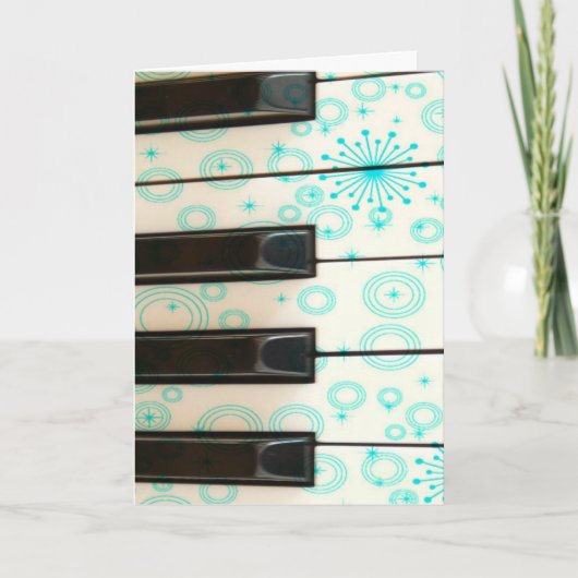 Klaviertasten mit Aquakulturkreisen Karte (Vorderseite)