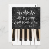 Klaviertasten mit meinem Song werde ich ihm die Sc Postkarte (Vorne/Hinten)