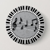 Klaviertasten mit Notenzentrum Button (Vorderseite)