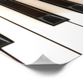 Klaviertasten mit Psalms Bible Verse Poster (Ecke)