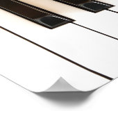 Klaviertasten mit Psalms Bible Verse Quote Poster (Ecke)