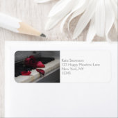 Klaviertasten mit Rote Rose (Insitu)