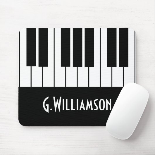 Klaviertasten| Name hinzufügen Mousepad (Mit Mouse)