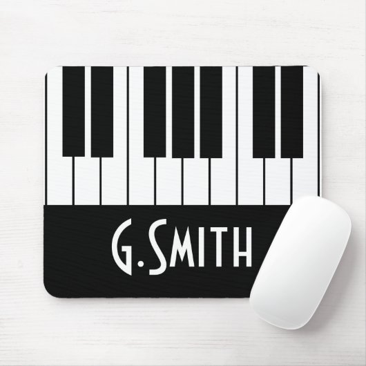 Klaviertasten| Name hinzufügen Mousepad (Mit Mouse)
