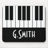 Klaviertasten| Name hinzufügen Mousepad (Vorne)