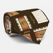 Klaviertasten Notengitter-Krawatte Krawatte (Gerollt)