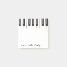 Klaviertasten Notepad, Piano-Lehrer Post-it Klebezettel
