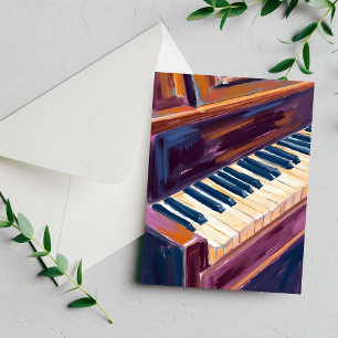 Klaviertasten Pianist Malerei Karte