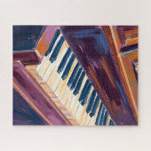 Klaviertasten Pianist Malerei Puzzle (Horizontal)