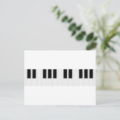 Klaviertasten Postkarte (Stehend Vorderseite)