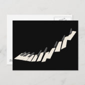 Klaviertasten Postkarte (Vorne/Hinten)
