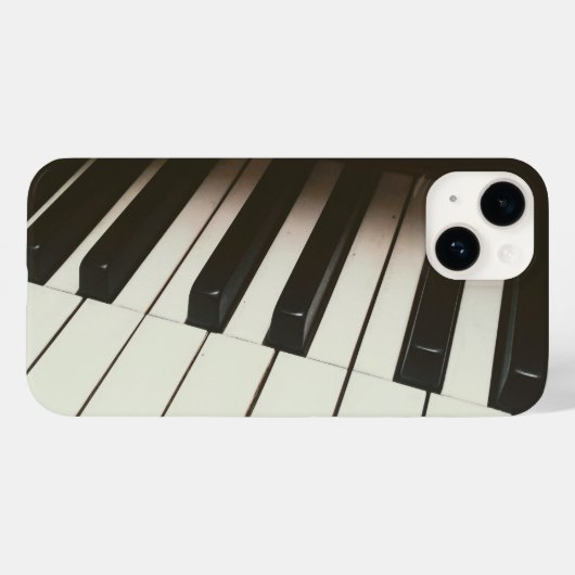 Klaviertasten - Stilvolles Schwarz-Weiß-Foto Case-Mate iPhone Hülle (Rückseite (Horizontal))