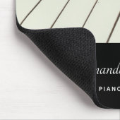 Klaviertasten - Stilvolles Schwarz-Weiß-Foto Mousepad (Ecke)