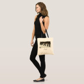 Klaviertasten - Stilvolles Schwarz-Weiß-Foto Tragetasche (Vorderseite (Model))