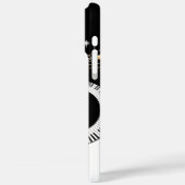 Klaviertasten und Gold-Musiknoten Case-Mate iPhone Hülle (Rückseite / Links)