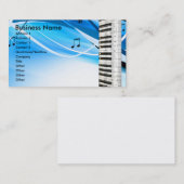 Klaviertasten-Visitenkarten Visitenkarte (Vorne/Hinten)