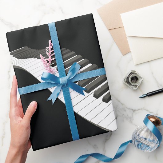 Klaviertasten Wrapping Paper Geschenkpapier