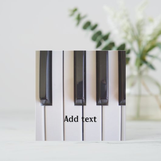 Klaviertastenvorlage (Stehend Vorderseite)