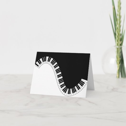 Klaviertastenwaves Karte (Vorderseite)