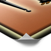 Klaviertheorie Diagramm Musikinstruktion Poster (Ecke)