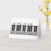 Klaviertheorie Karte (Gelbe Blume)